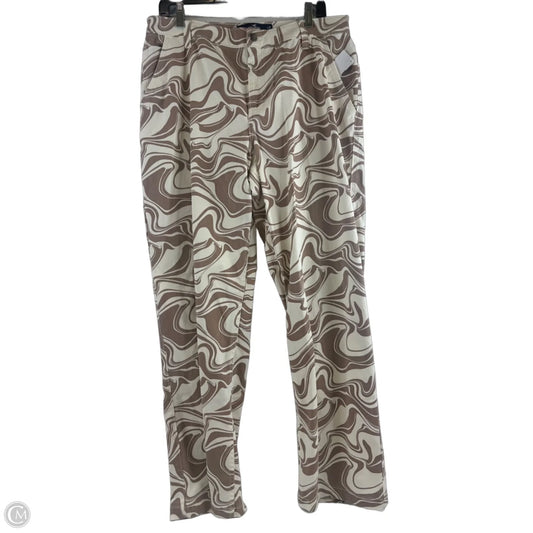 Jeans Boot Cut By Hollister In Tan & White, Size: 12
