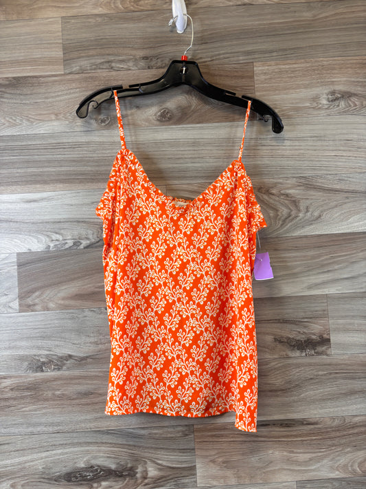 Orange & White Top Cami Loft, Size S