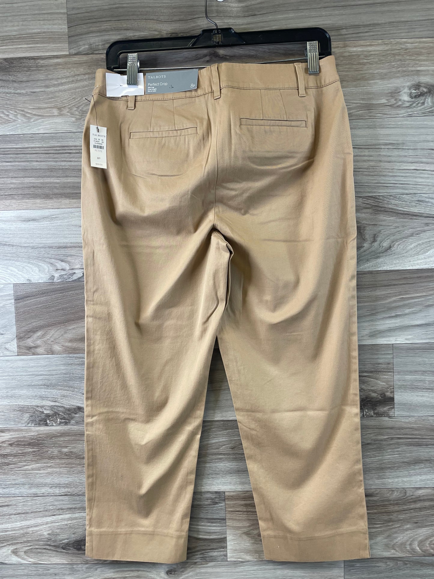 Tan Pants Cropped Talbots, Size 8petite