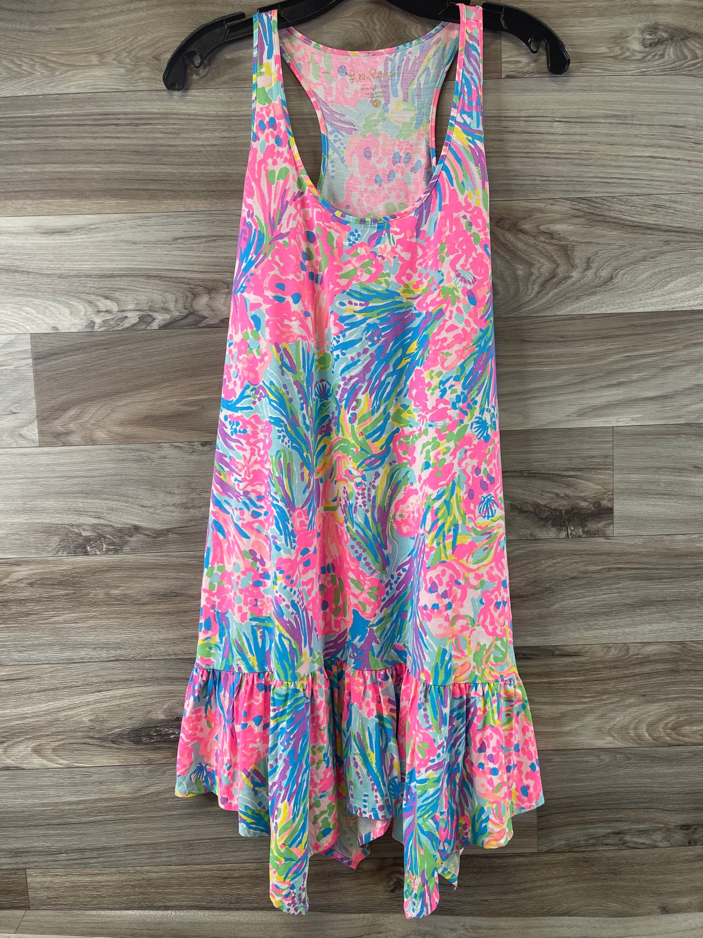 Pink & Yellow Dress Designer Lilly Pulitzer, Size Xs