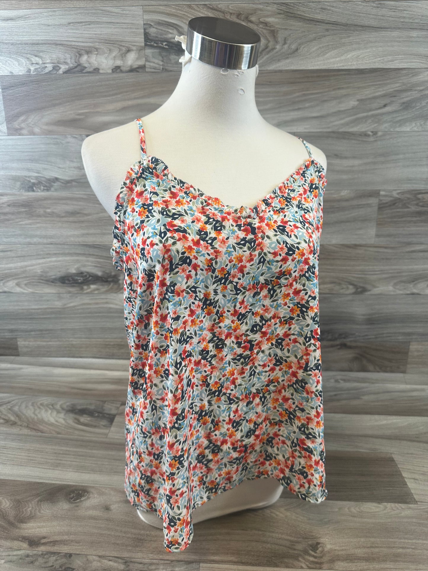 Top Cami By Loft In Floral Print, Size: Petite  M