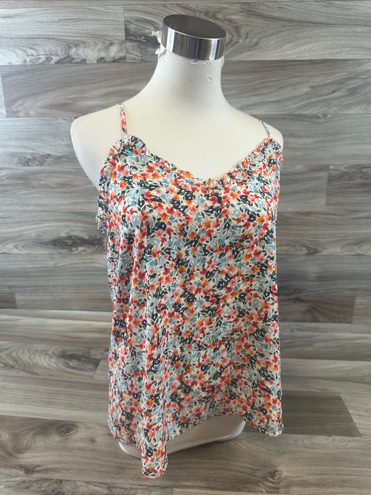 Top Cami By Loft In Floral Print, Size: Petite  M