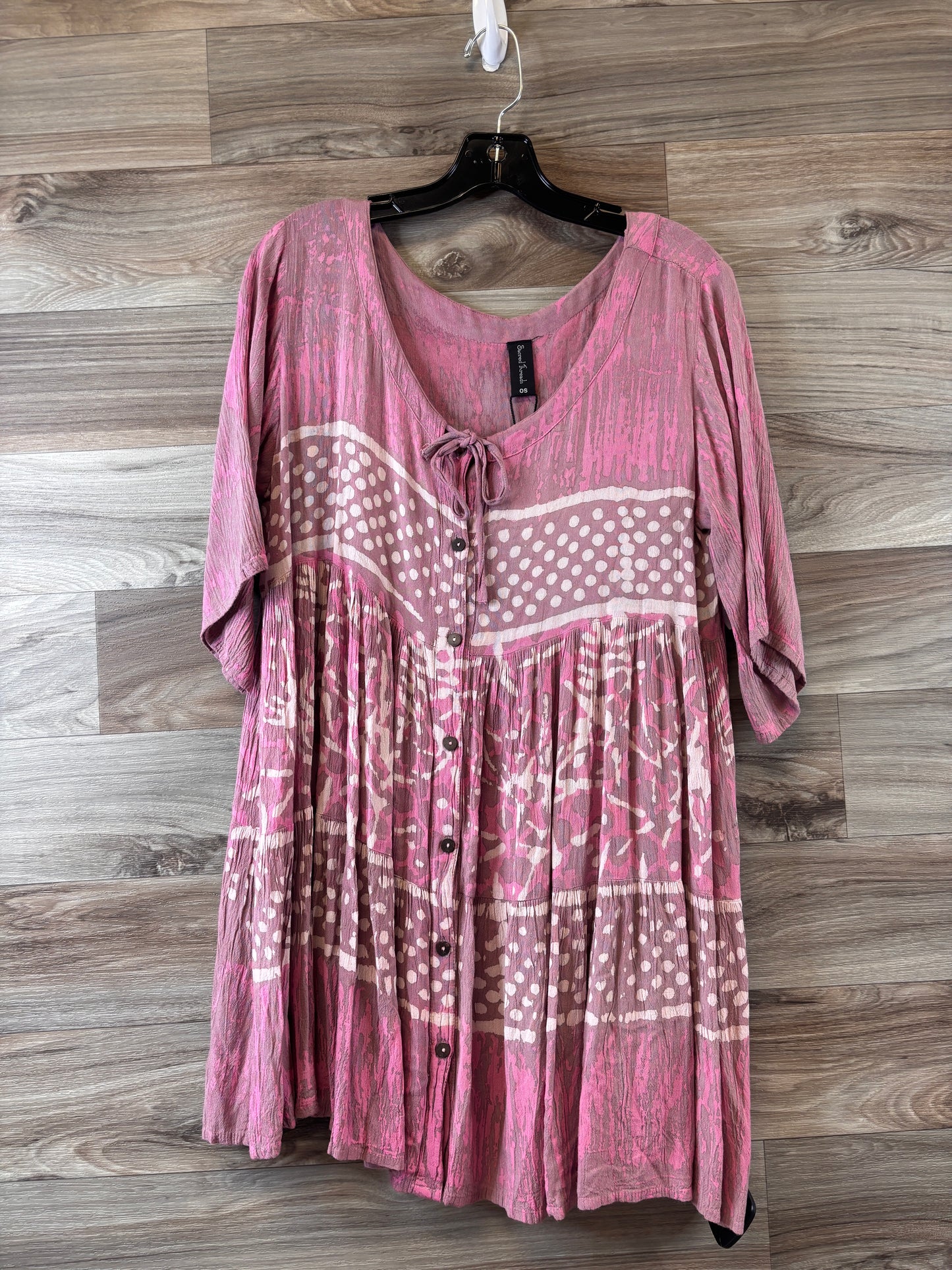 Top Short Sleeve By Clothes Mentor In Pink, Size: Onesize