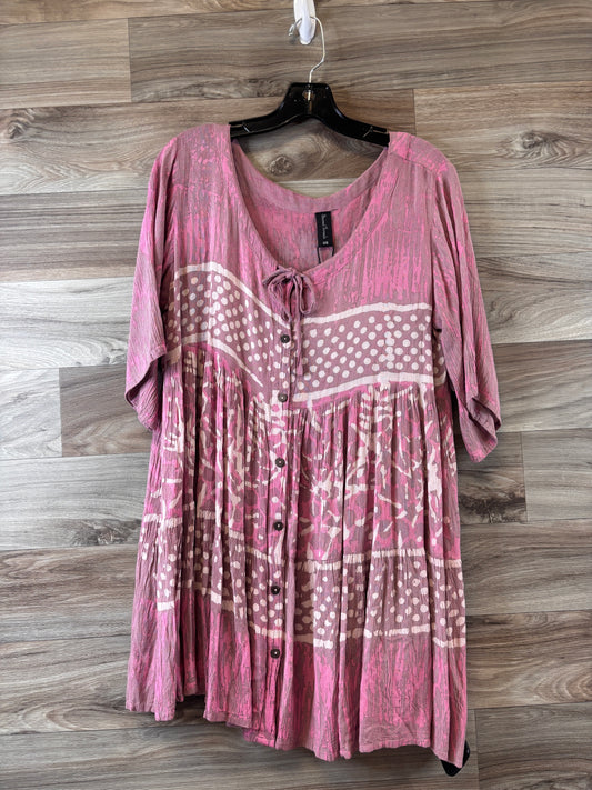 Top Short Sleeve By Clothes Mentor In Pink, Size: Onesize