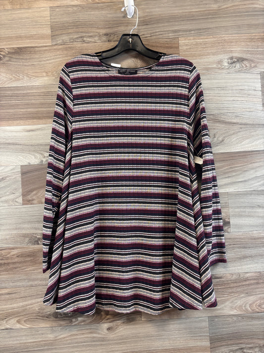 Top Long Sleeve Basic By Lane Bryant In Striped Pattern, Size: M