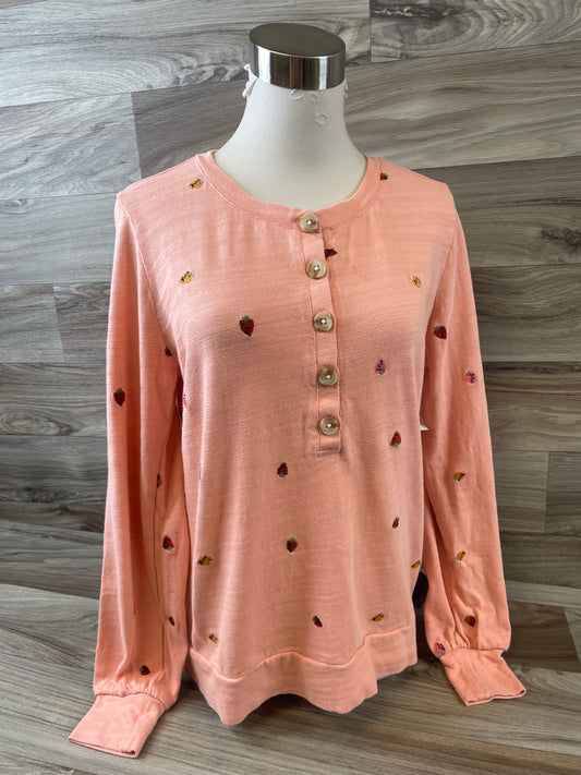 Top Long Sleeve By Loft In Pink, Size: Xs