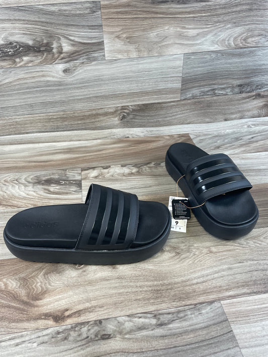 Sandals Sport By Adidas In Black, Size: 9