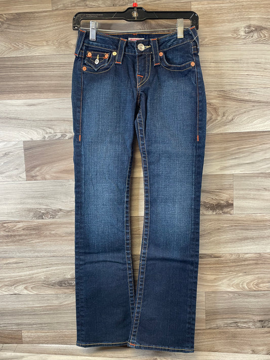 Jeans Boot Cut By True Religion In Blue Denim, Size: 2