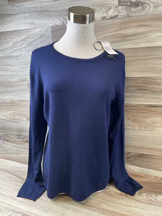 Top Long Sleeve Basic By Premise Studio In Navy, Size: L