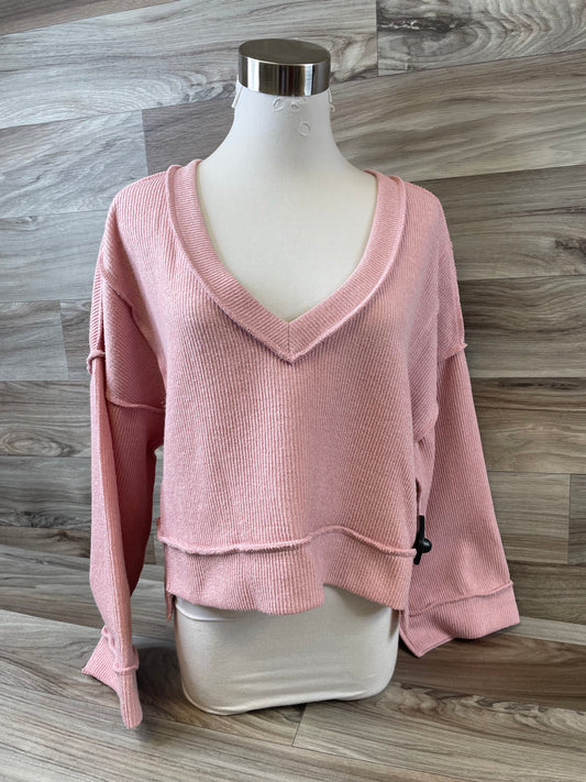 Top Long Sleeve Basic By Bdg In Pink, Size: Xs