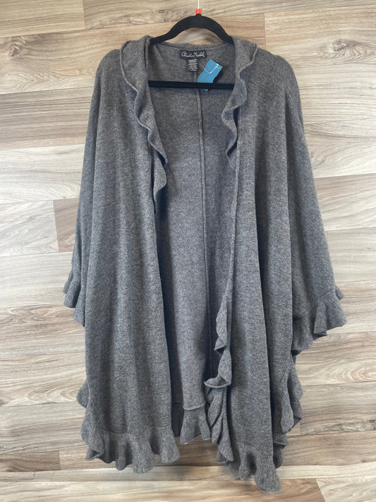 Cardigan By Clothes Mentor In Grey, Size: Osfm