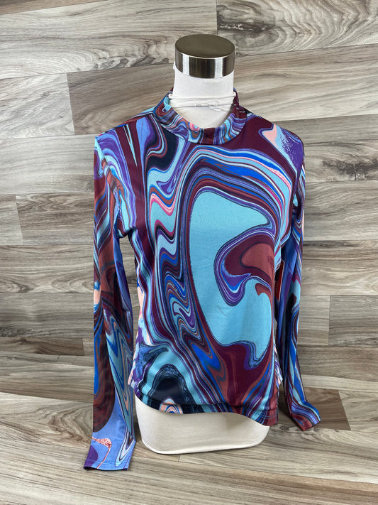 Top Long Sleeve By Clothes Mentor In Multi-colored, Size: M