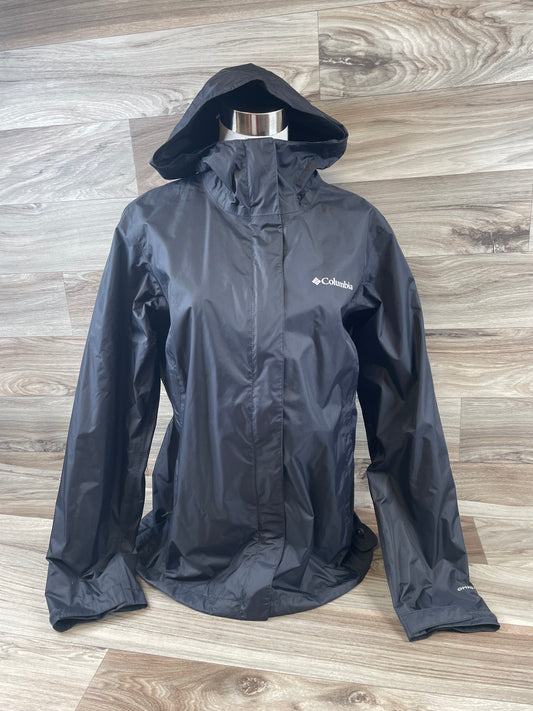 Jacket Windbreaker By Columbia In Black, Size: M