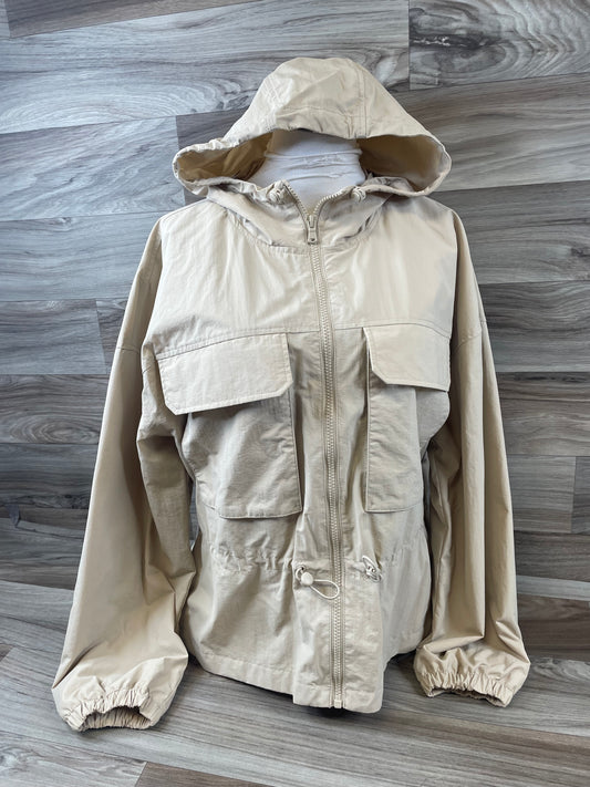 Jacket Windbreaker By Old Navy In Tan, Size: M