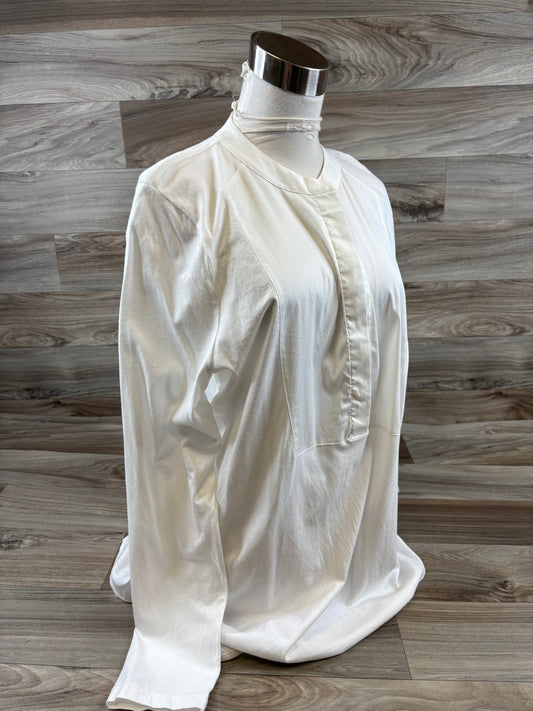 Top Long Sleeve By Chicos In White, Size: L