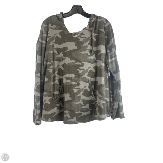 Top Long Sleeve By Sonoma In Camouflage Print, Size: Xxl