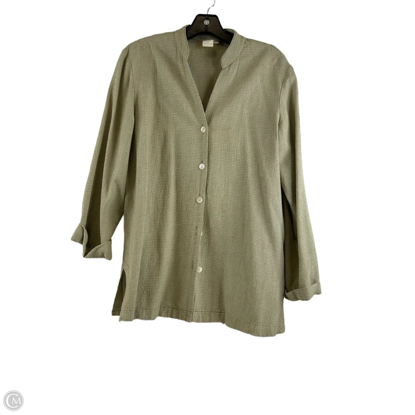 Top Long Sleeve By Jones New York In Green, Size: S