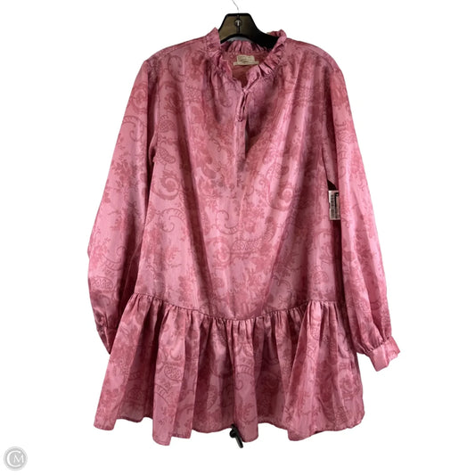 Dress Casual Midi By Laura Ashley In Pink, Size: S