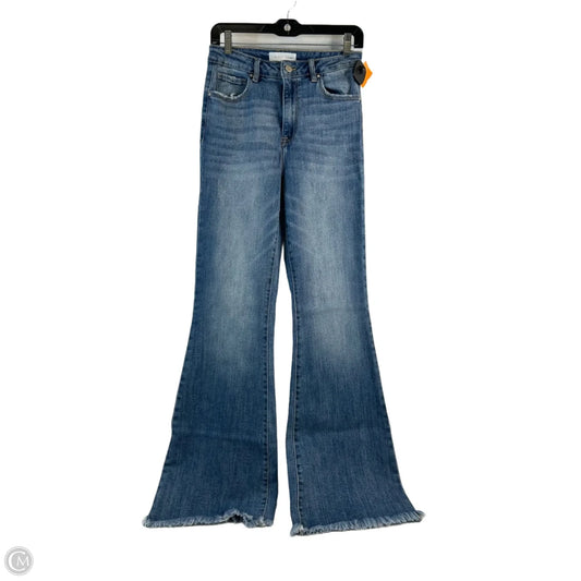 Jeans Flared By Risen In Blue Denim, Size: 4