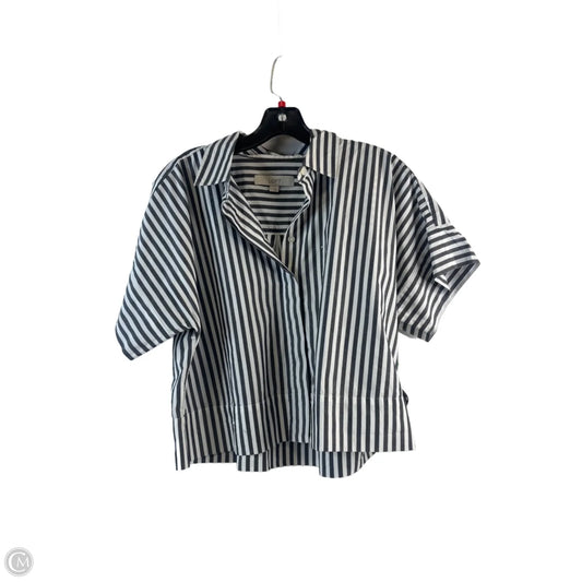 Top Short Sleeve By Loft In Striped Pattern, Size: S