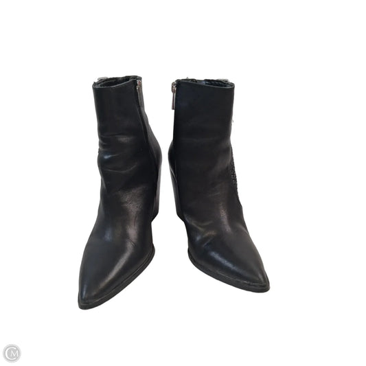 Boots Ankle Heels By Steve Madden In Black, Size: 8.5