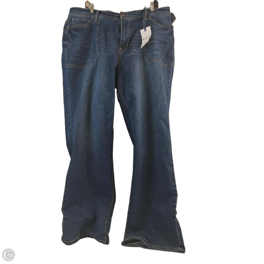 Jeans Boot Cut By Wallflower In Blue Denim, Size: 20