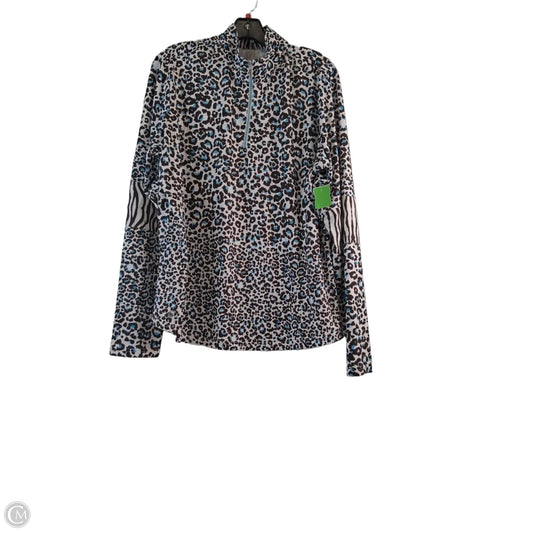 Athletic Top Long Sleeve Crewneck By Clothes Mentor In Animal Print, Size: Xxl