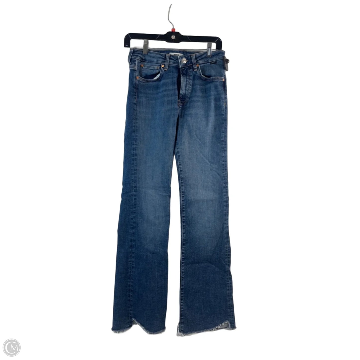 Jeans Flared By Mavi In Blue Denim, Size: 8