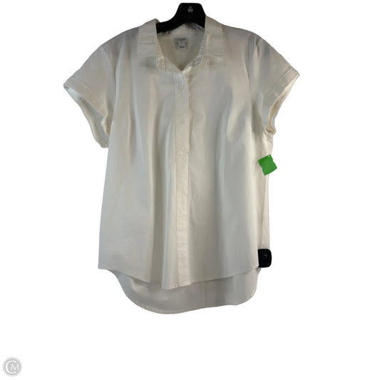 Top Short Sleeve Basic By J. Crew In White, Size: L