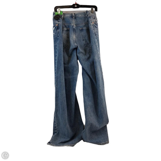 Jeans Wide Leg By Gap In Blue Denim, Size: 16