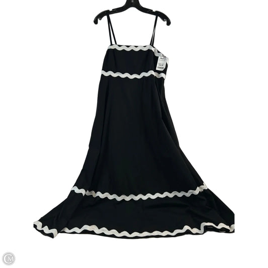 Dress Casual Midi By Sim & Sam In Black & White, Size: Xl