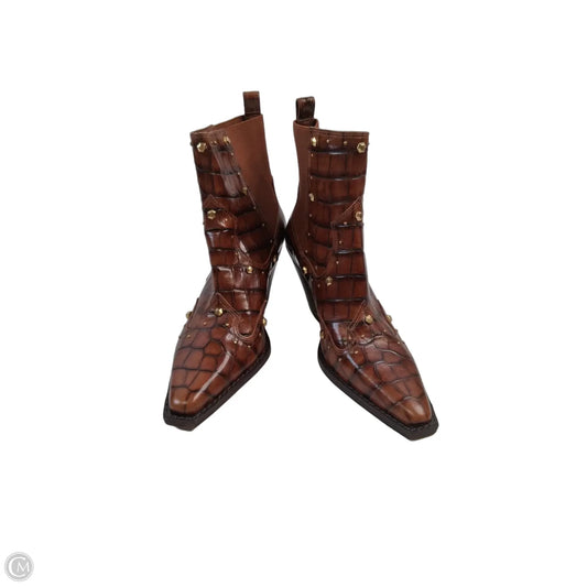 Boots Ankle Heels By Vince Camuto In Brown, Size: 6.5