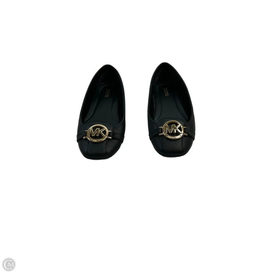 Shoes Flats By Michael By Michael Kors In Black & Gold, Size: 8.5