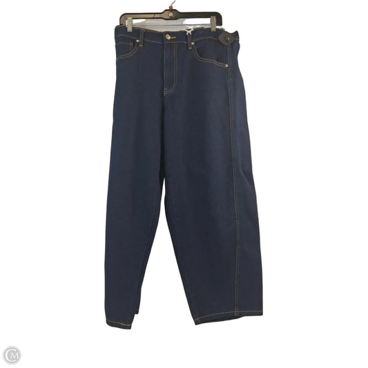 Jeans Straight By Free Assembly In Blue Denim, Size: 16