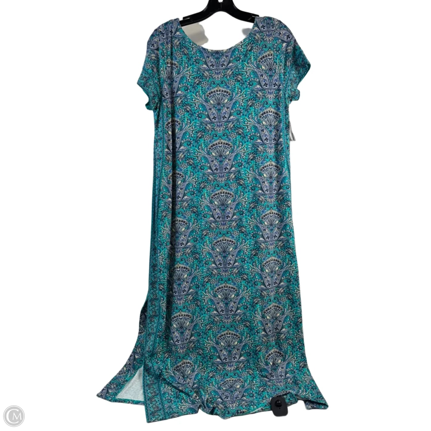 Dress Casual Maxi By J. Jill In Teal, Size: Sp