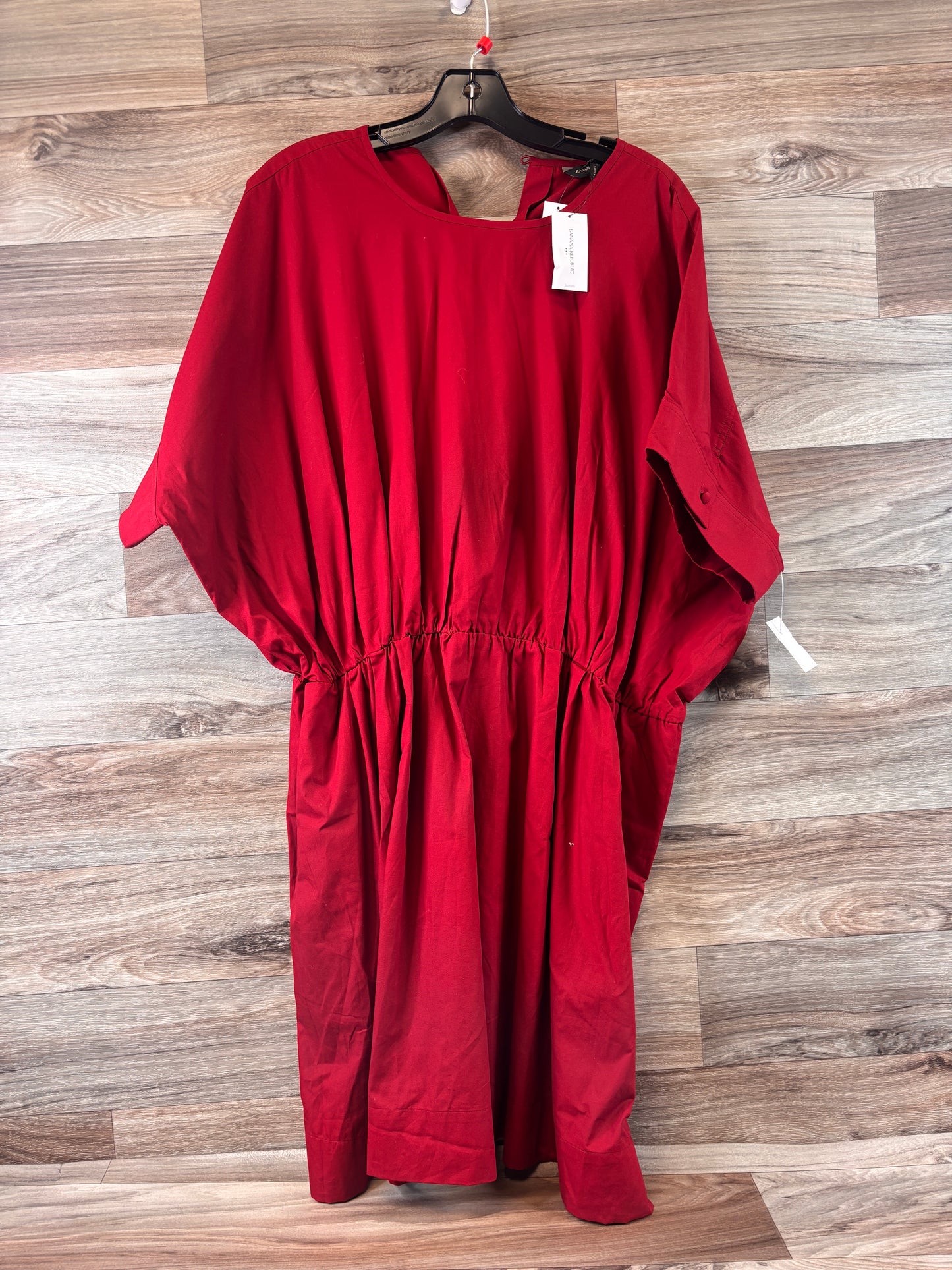 Red Dress Casual Midi Banana Republic, Size Xl