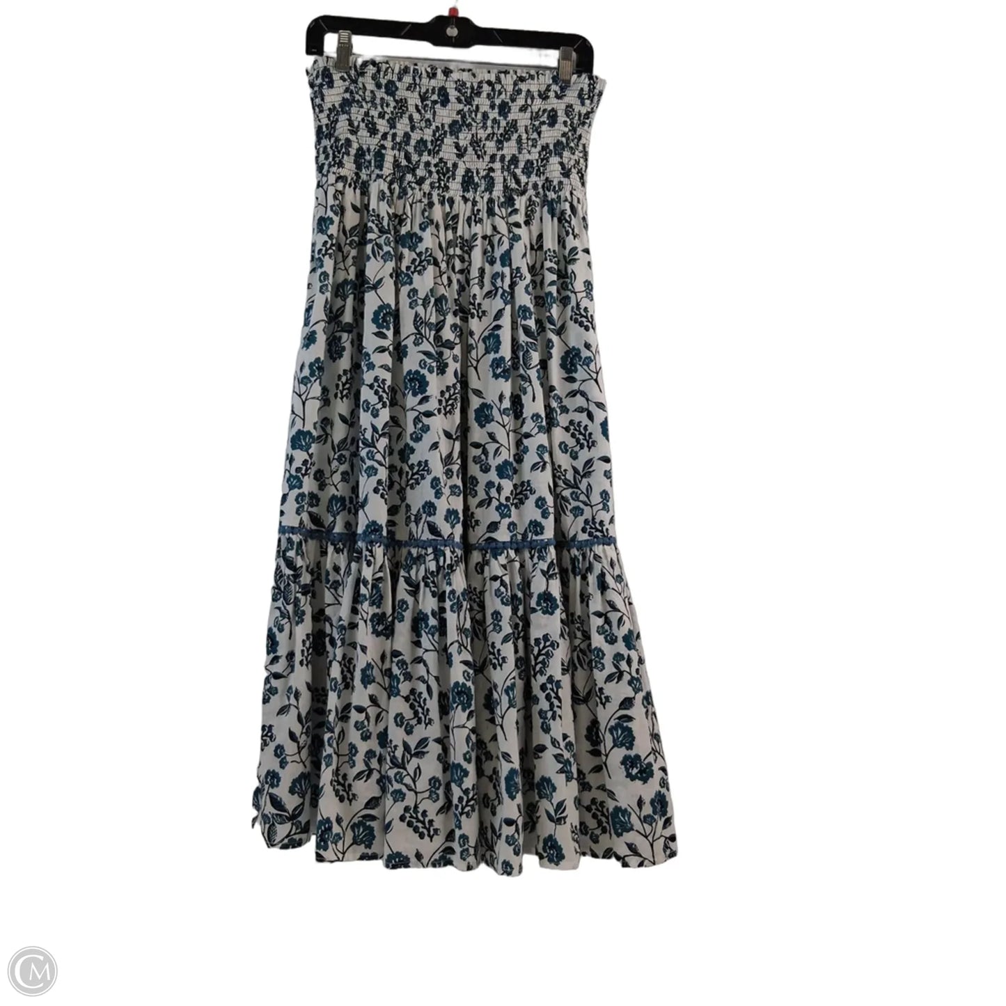 Dress Casual Midi By Clothes Mentor In Green & White, Size: M