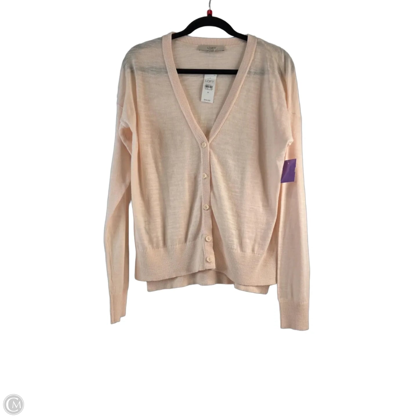 Cardigan By Loft In Peach, Size: M