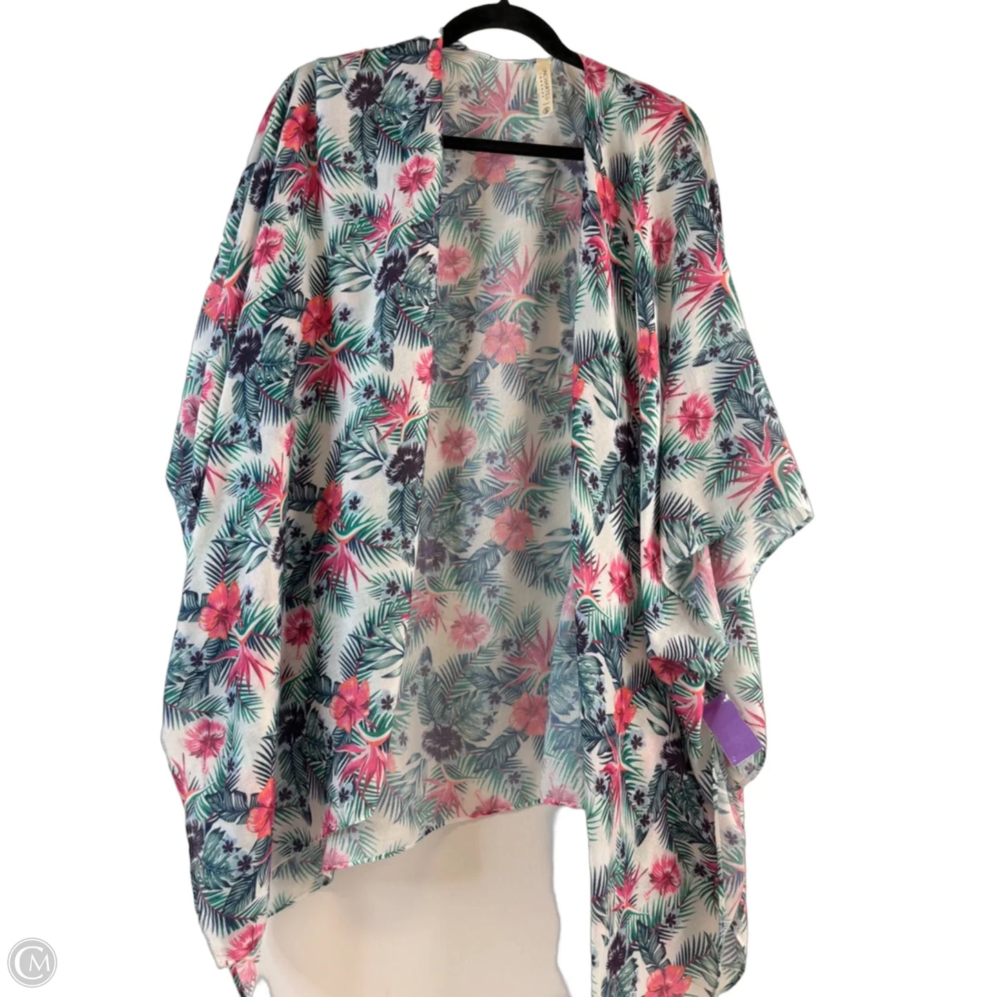 Kimono By Clothes Mentor In Teal, Size: Osfm
