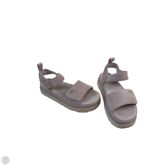 Sandals Designer By Ugg In Purple, Size: 8