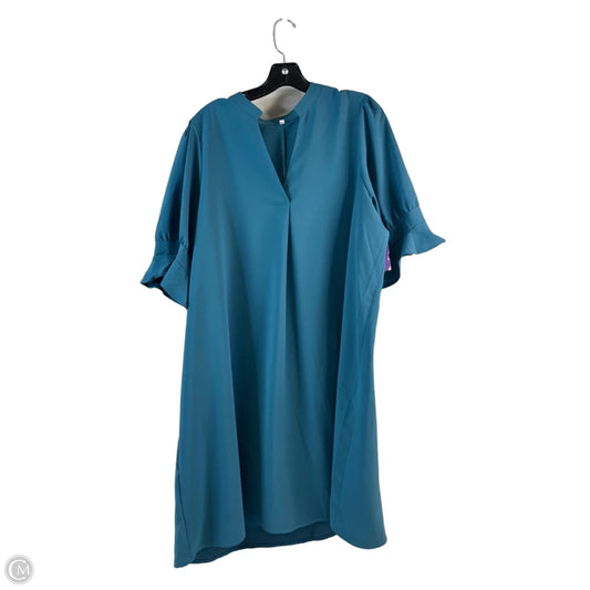 Dress Casual Short By Clothes Mentor In Teal, Size: 2x