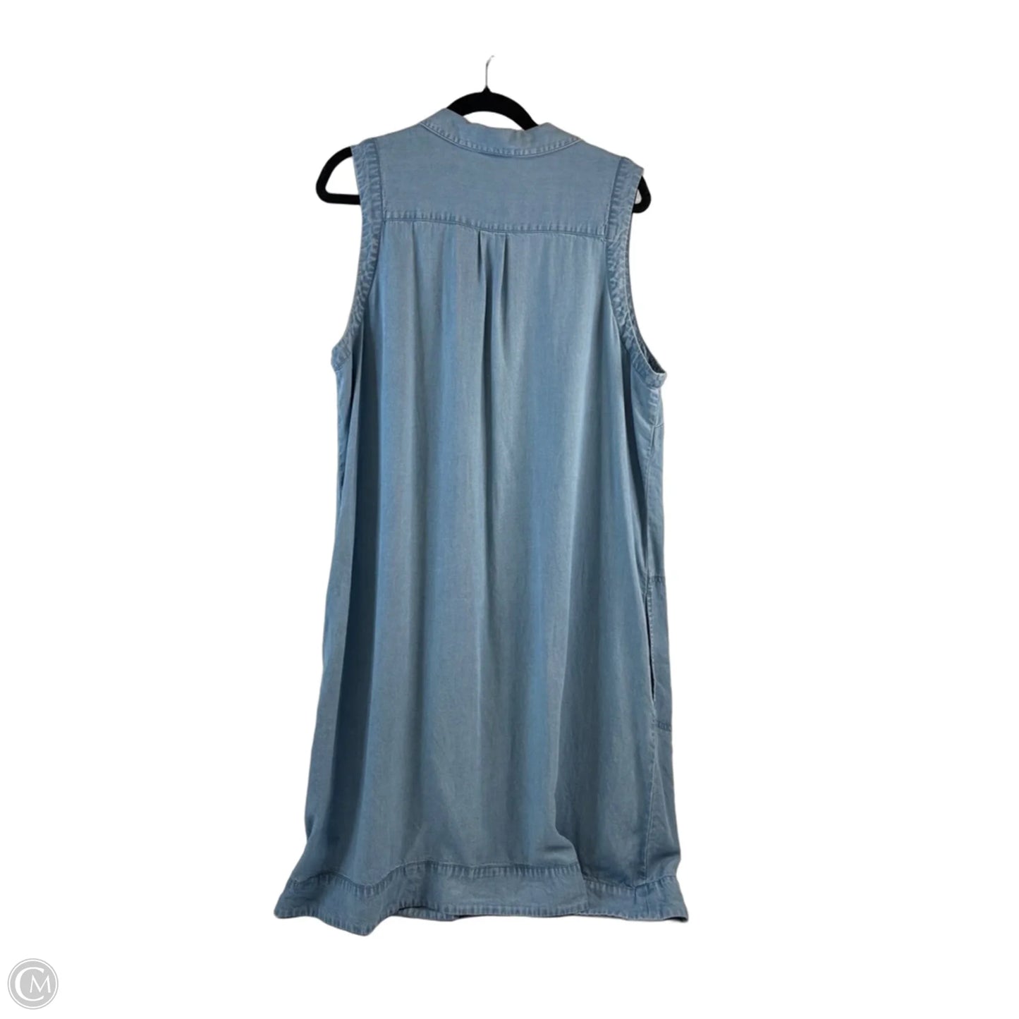 Dress Casual Midi By J. Jill In Blue Denim, Size: Xl