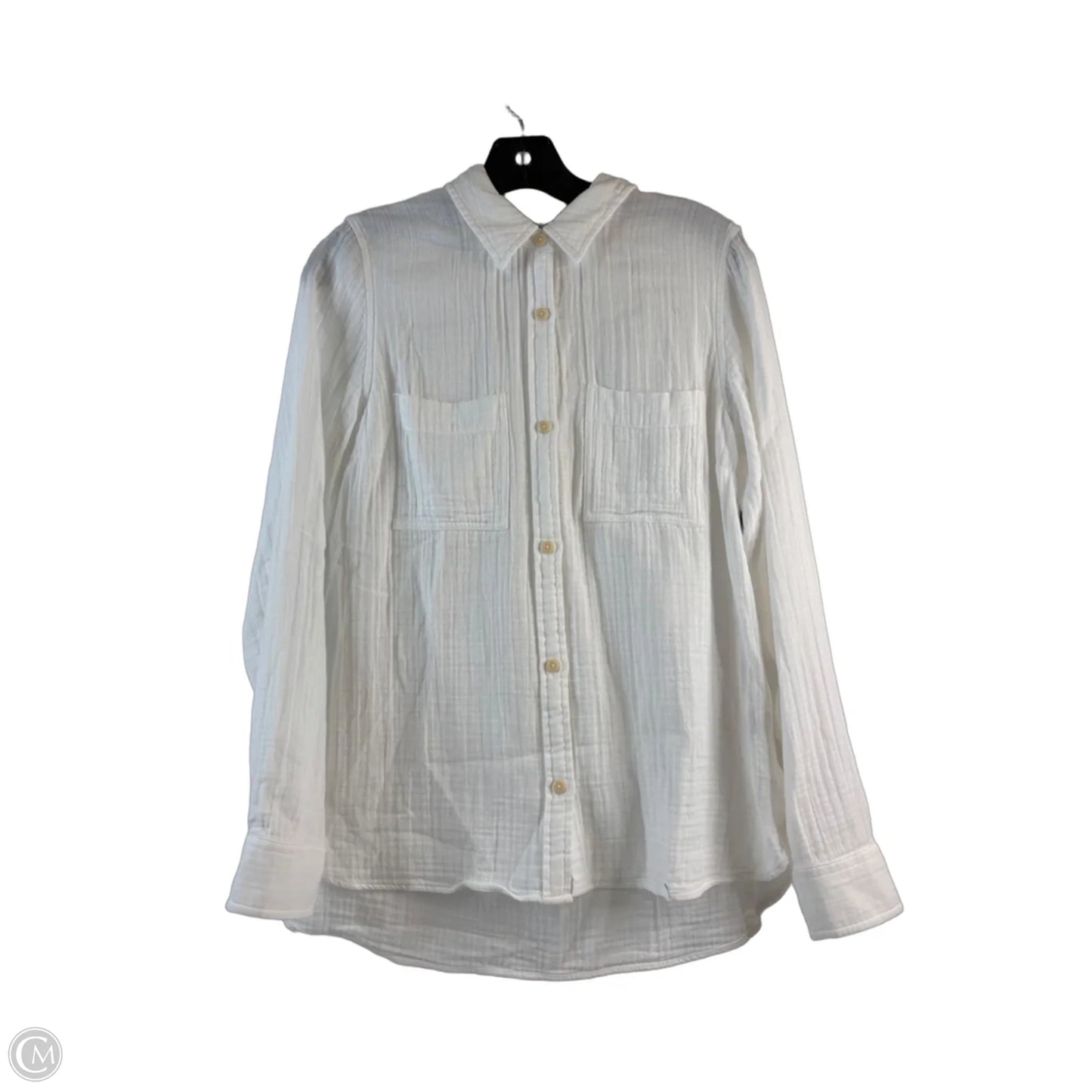 Top Long Sleeve By L.l. Bean In White, Size: Xs