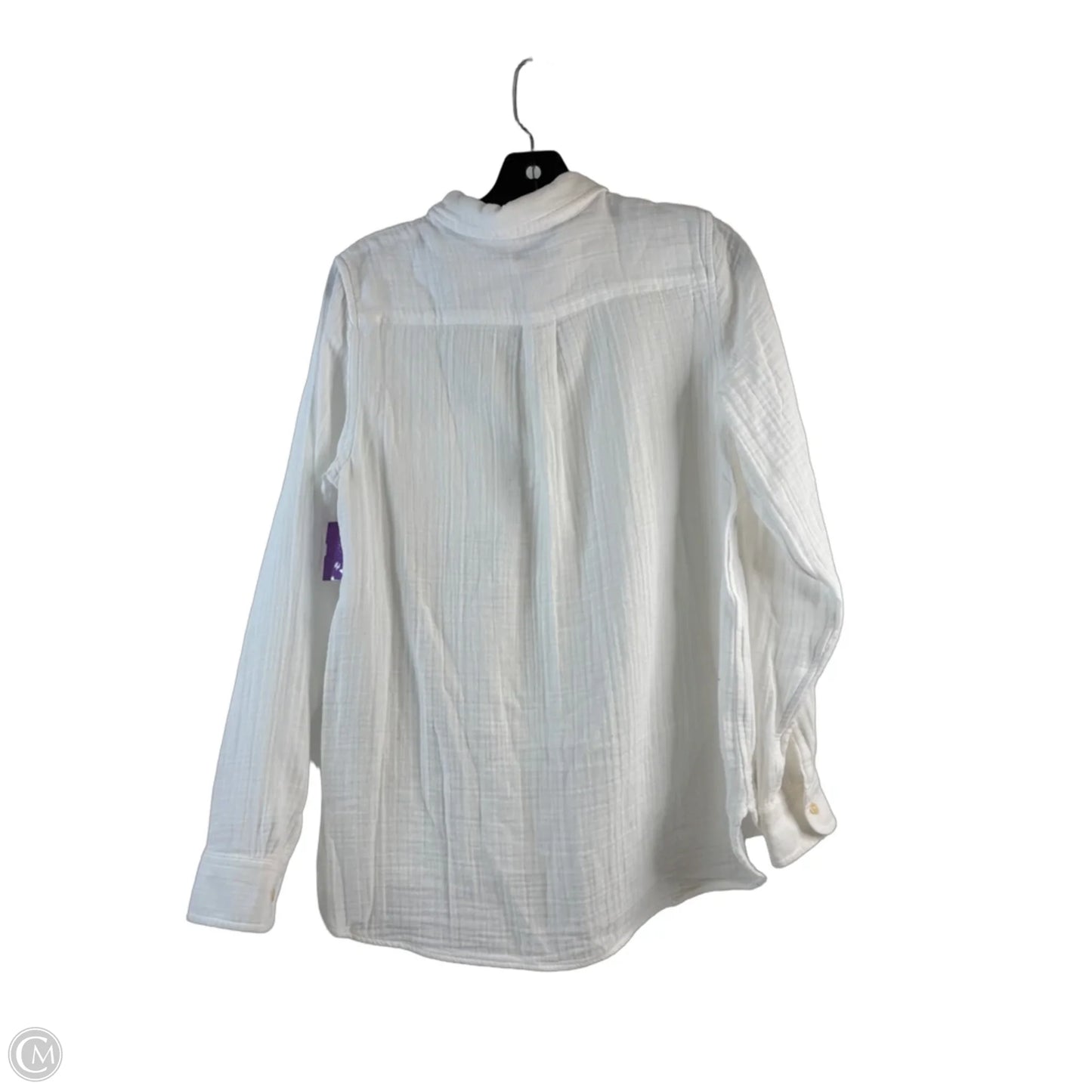 Top Long Sleeve By L.l. Bean In White, Size: Xs