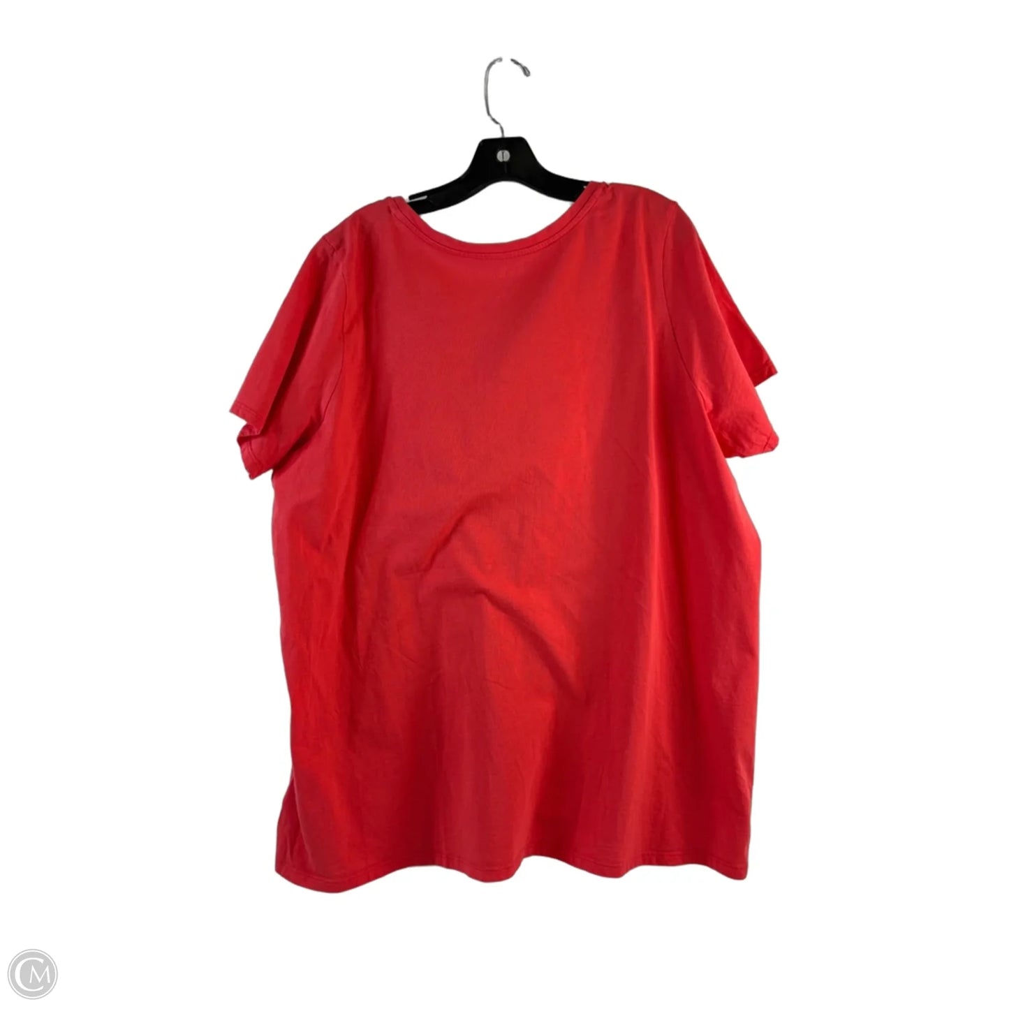 Top Short Sleeve Basic By Roamans In Orange, Size: 1x