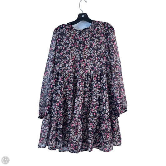 Dress Casual Short By Clothes Mentor In Black & Pink, Size: M