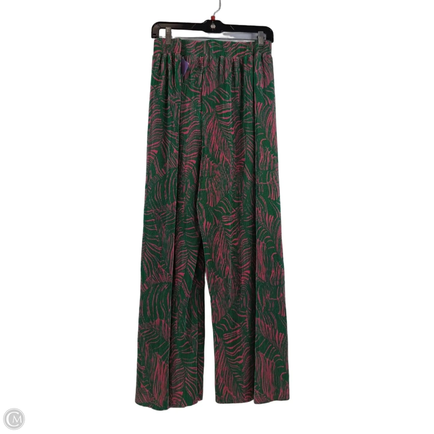 Pants Wide Leg By Intempo In Green & Pink, Size: 18