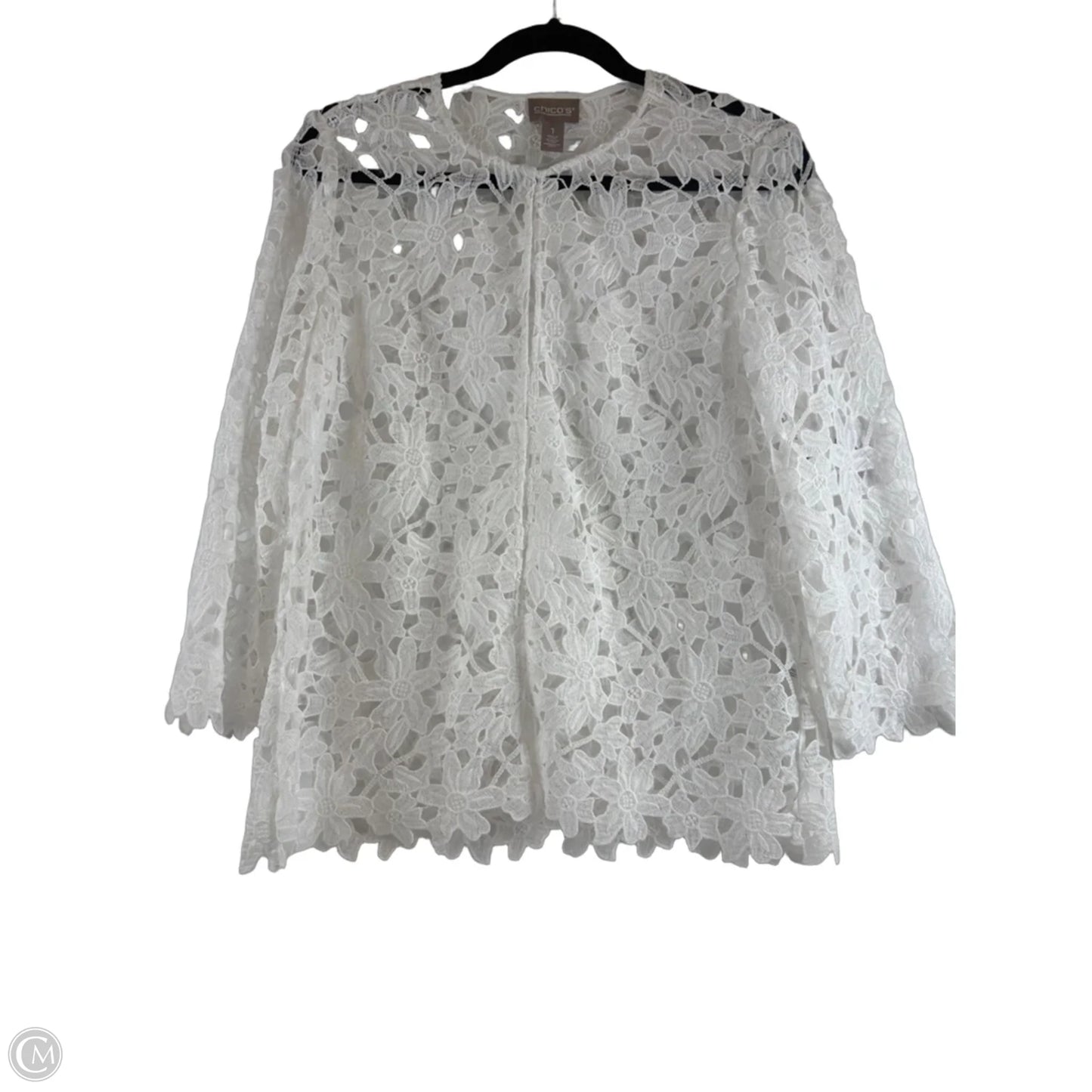 Cardigan By Chicos In White, Size: M