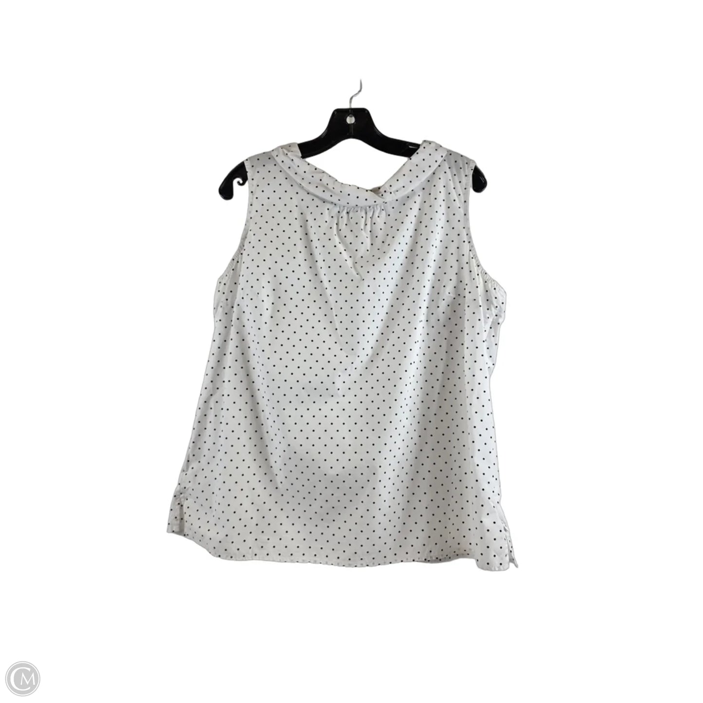 Top Sleeveless Basic By Talbots In Polkadot Pattern, Size: Xlp
