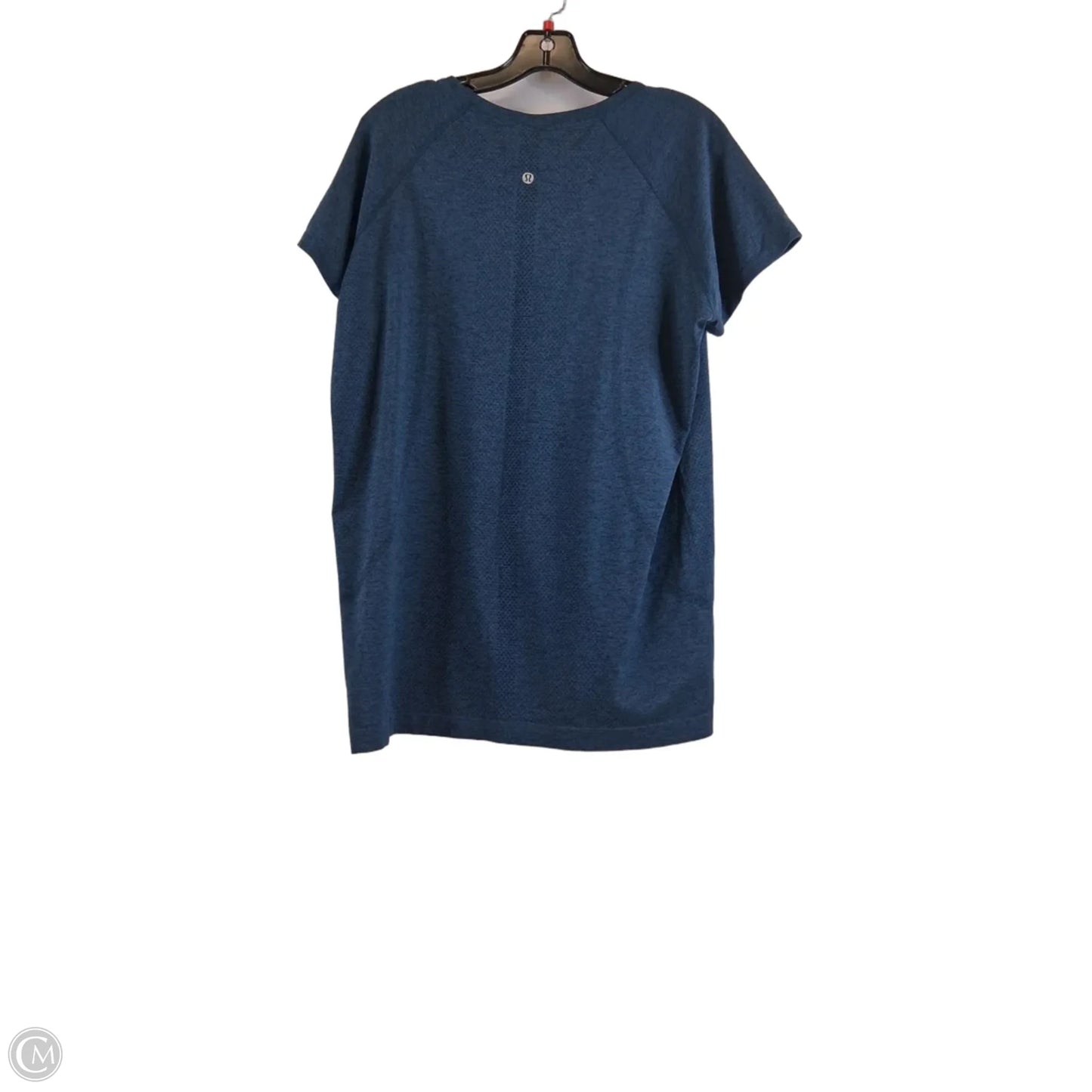 Athletic Top Short Sleeve By Lululemon In Blue, Size: 16